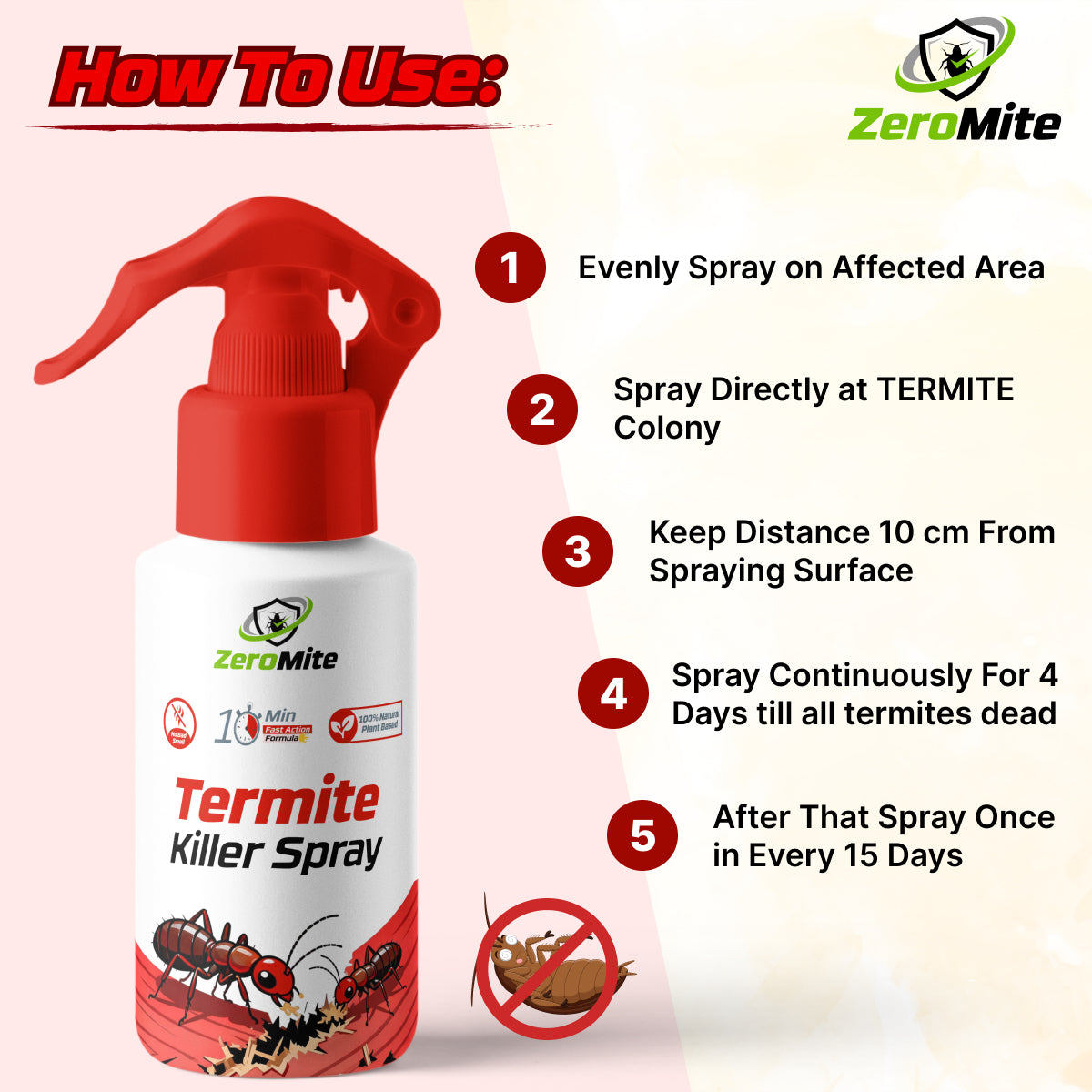 ZeroMite Termite Killer Spray (Buy 1 Get 2 FREE) 🔥